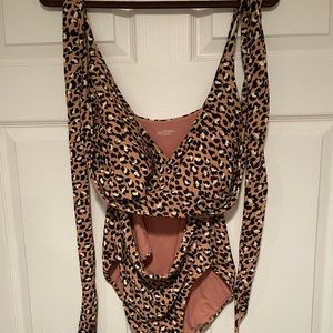 Aerie Wrap One-Piece Swim Suit size XXL